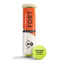 Dunlop Tennis Balls Fort Clay Court (Sand Court) Box of 18x4 in Carton